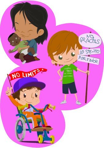 Niñas del cuento coeducativo de SuperLola